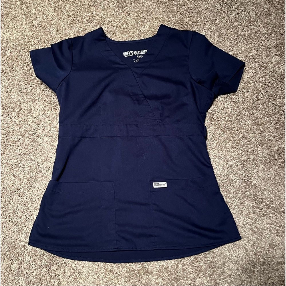Grey’s Anatomy Scrub Top, Style 4153, Size XS, Navy